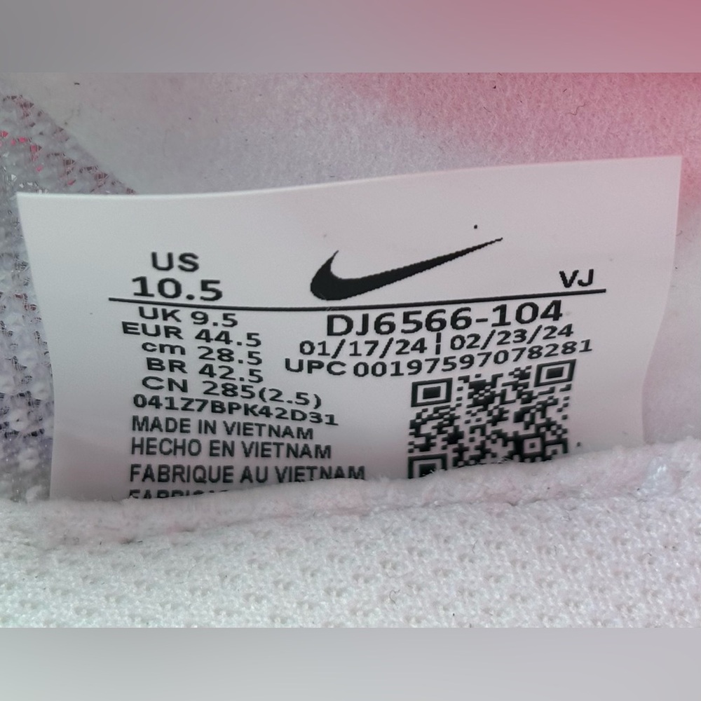 Nike ZoomX 🔥 Streakfly Men's Running Shoes White/Vivid Grape DJ6566-104 Sz 12.5 - Picture 8 of 10